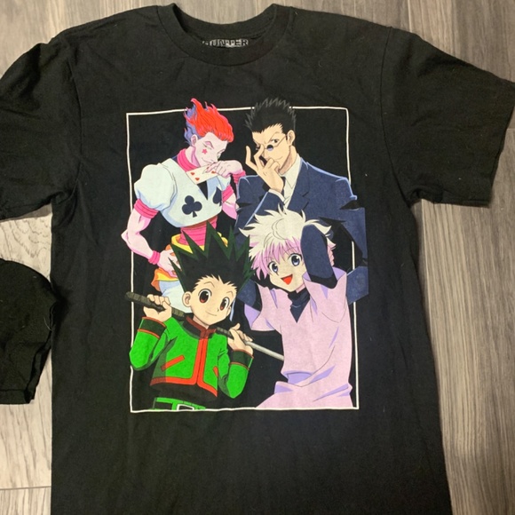 Lot of 3 size small anime t shirts 2 are black one is blue - Picture 3 of 4